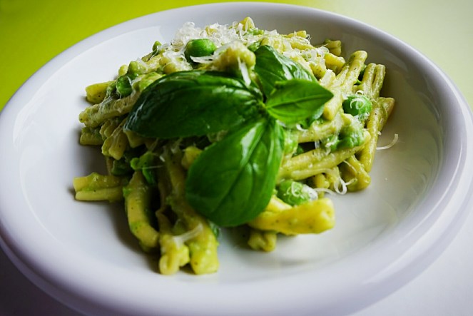 Caserecce glutenfree con piselli e fave