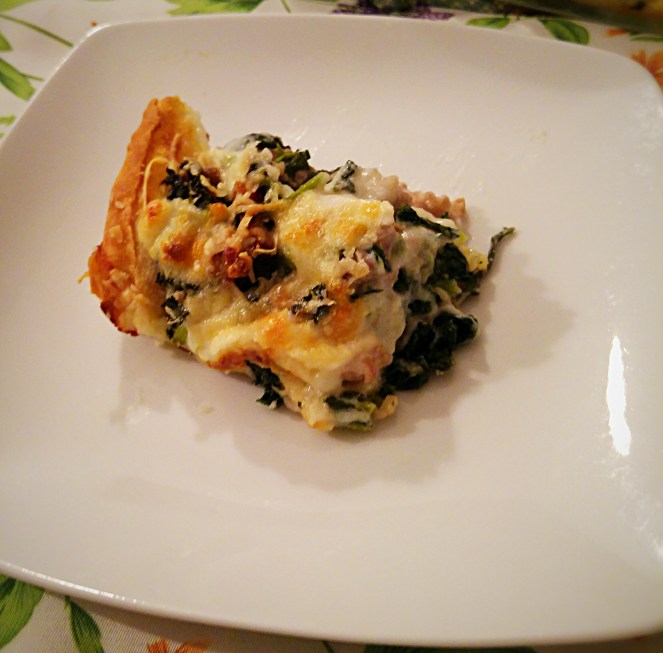 Un primo glutenfree: le lasagne di pane carasau senza glutine con salsiccia e cime di rapa