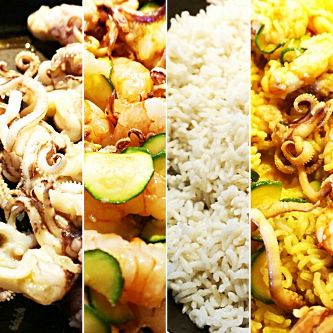 Da sinistra a destra ecco come si preparara questa ricetta naturalmente senza glutine