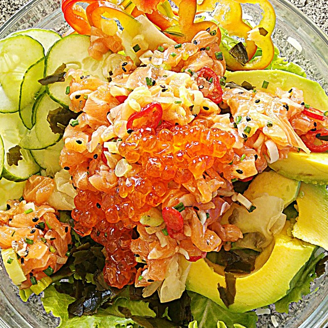 Il nostro poke è pronto e, oltre che davvero bello a vedersi è realmente squisito e glutenfree