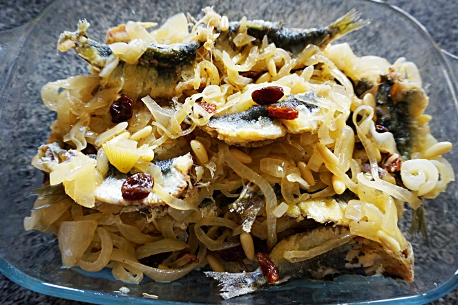 Sarde in saor naturalmente glutenfree: davvero ottime.