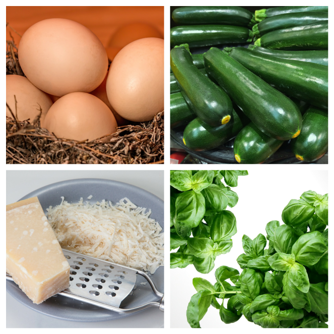 ingredienti_frittata_glutenfree_zucchine_parmigiano_basilico